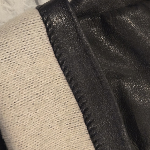 🖤 Vintage Woman's Italian Leather Gloves – Size 7.5, extra long - Picture 5 of 15